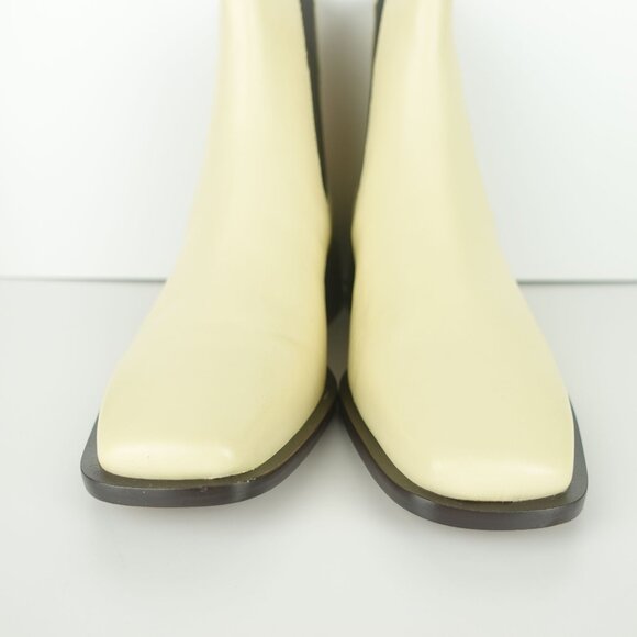 Sam Edelman Thelma Leather Bootie Eggshell White 8M- 0238 - Picture 3 of 16